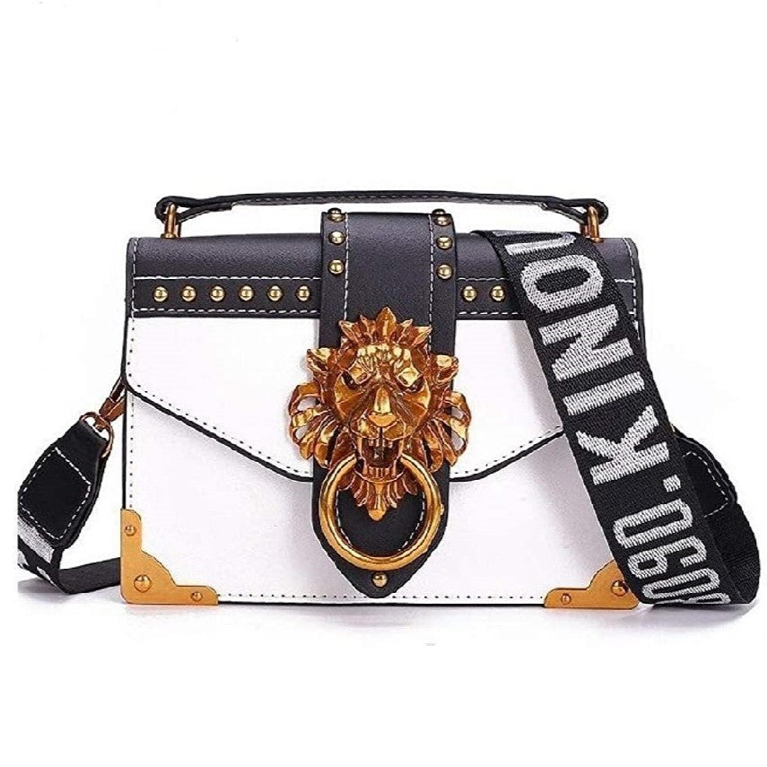 Luscious Lion Head Crossbody Bag