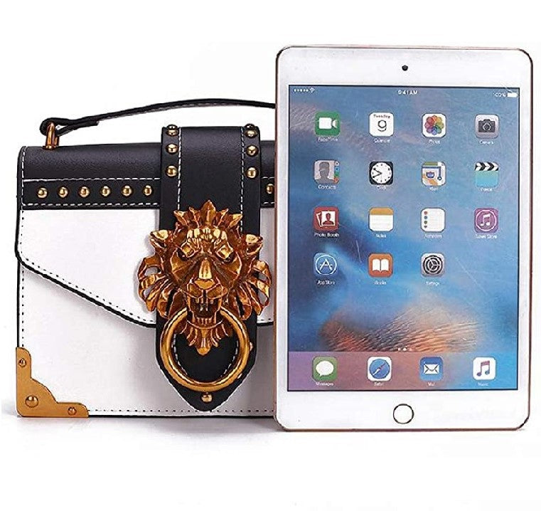 Luscious Lion Head Crossbody Bag