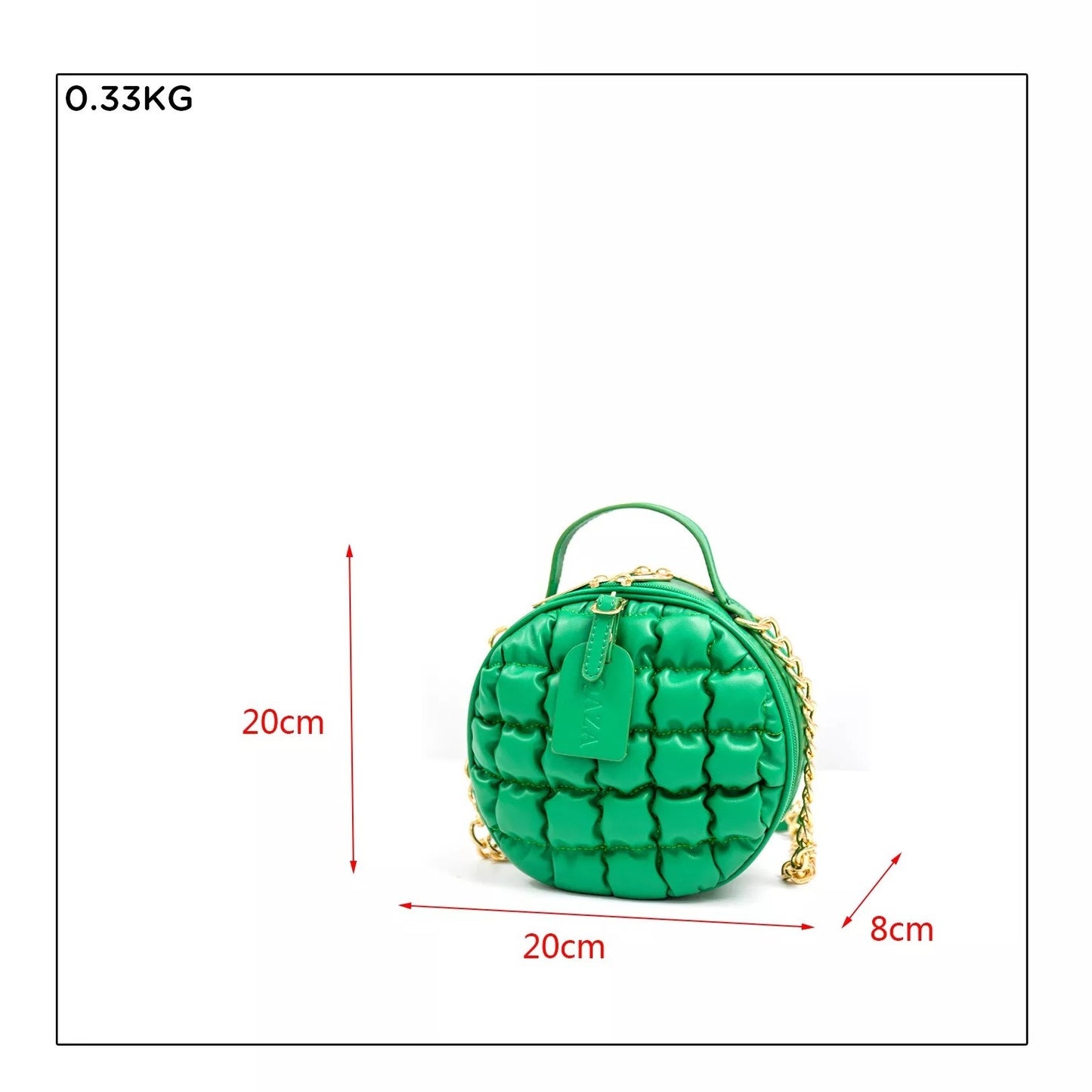 Toktok Small Round Bag Portable Crossbody Bag Wild Shoulder Bag