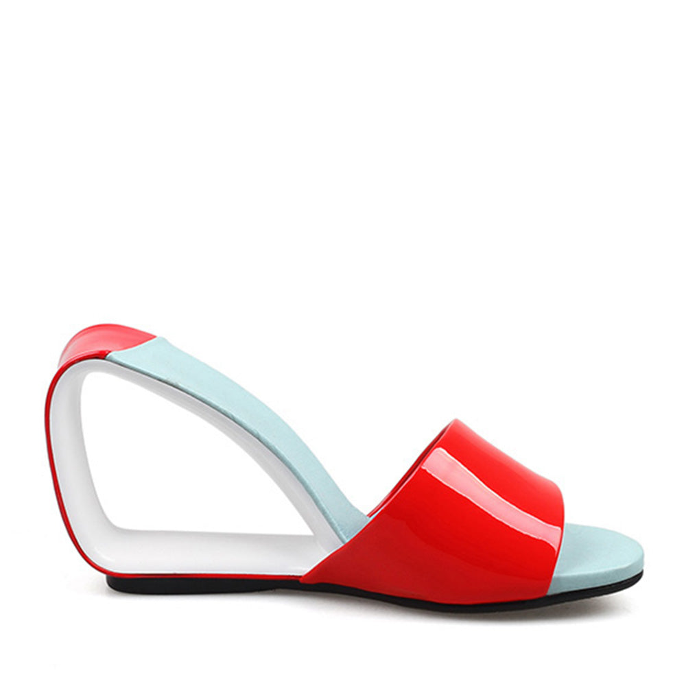 Royalty Eve Unusual Heels - Red