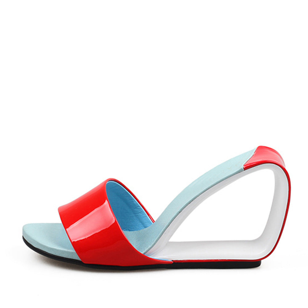 Royalty Eve Unusual Heels - Red