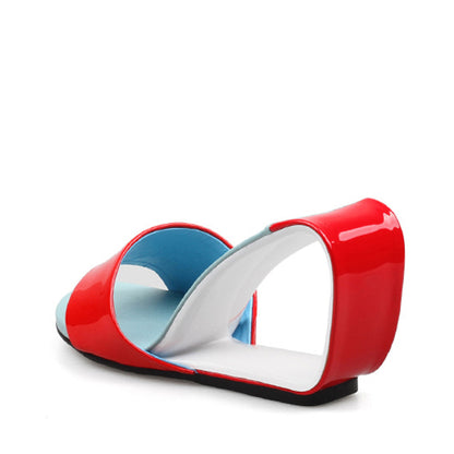Royalty Eve Unusual Heels - Red