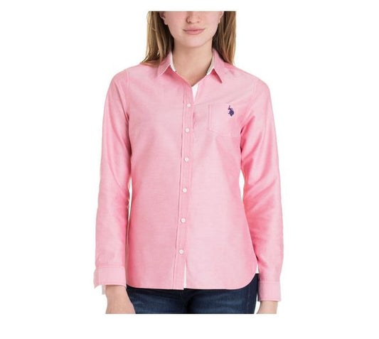 US Polo Association Ladies Pink Shirt