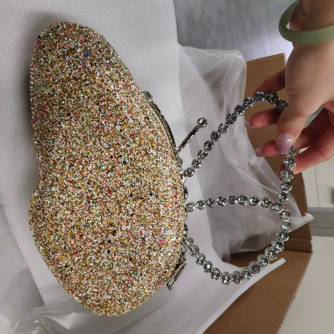 Diamond Butterfly Evening Bag