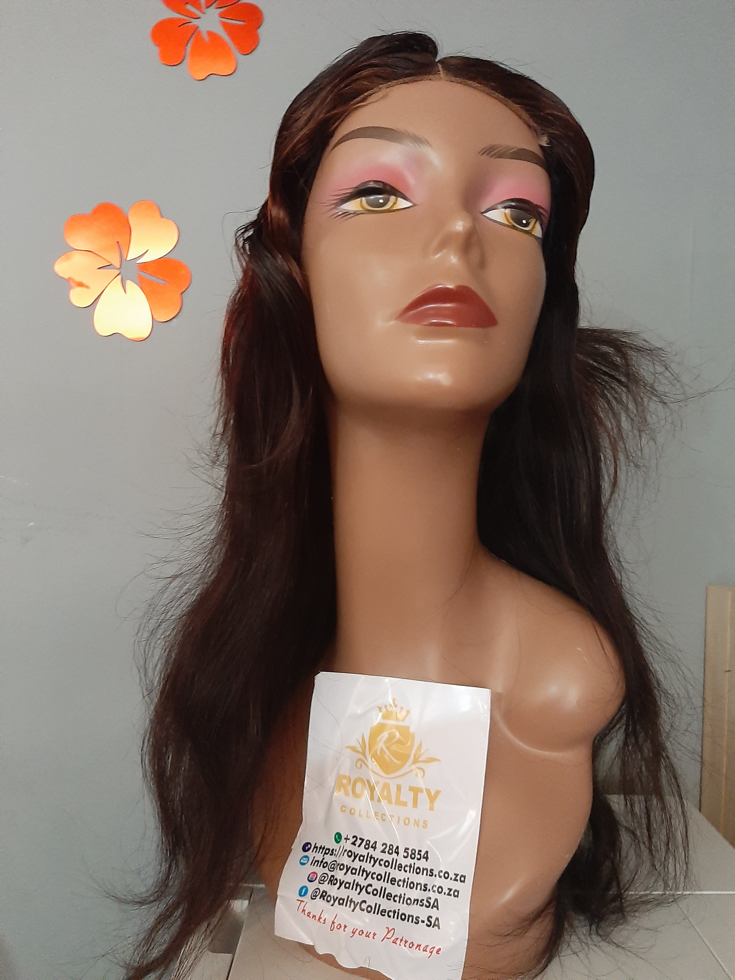 Natural 16″ Brazillian hair lace front wig- 11A