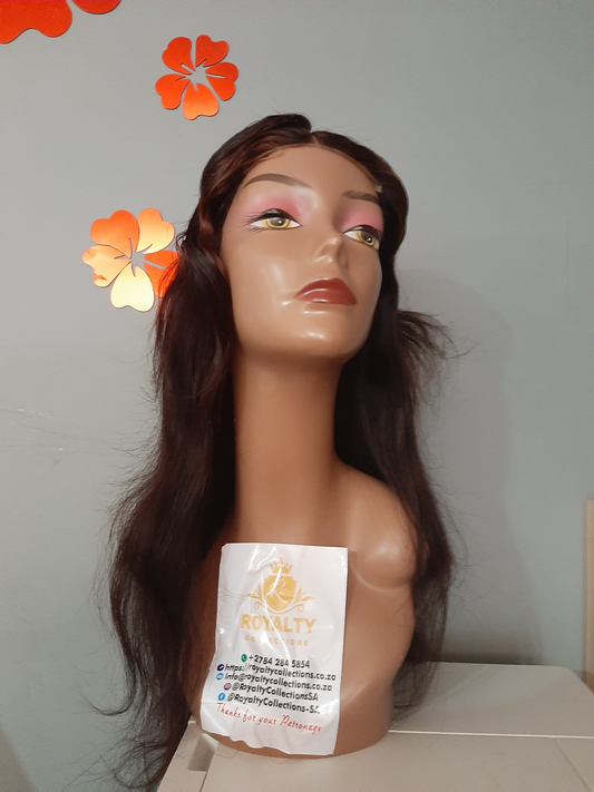 Natural 16″ Brazillian hair lace front wig- 11A