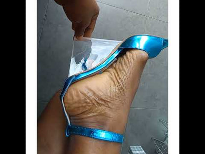 Allure Clear Heels - Blue