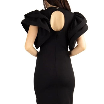 Ariana Wide sleeves Dress - Black