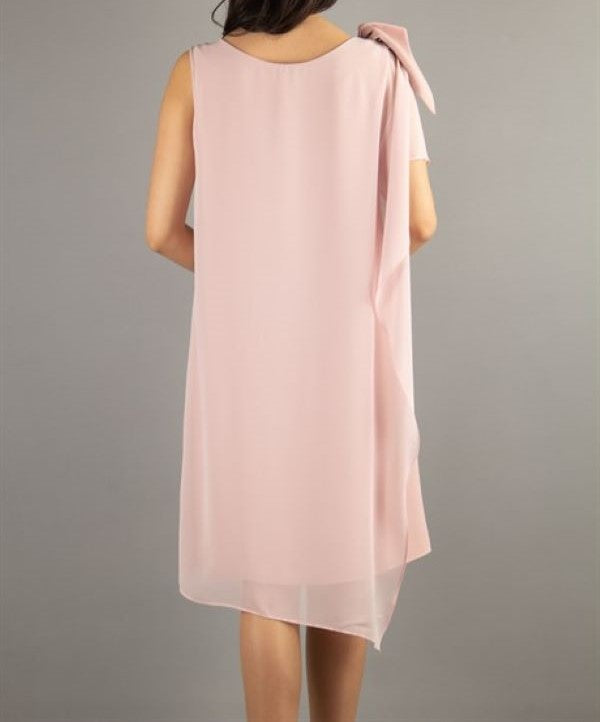 Tulle Cape Dress - Beige