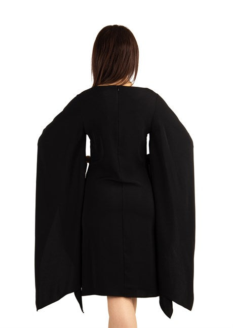 Tess Bell sleeves Dress - Black